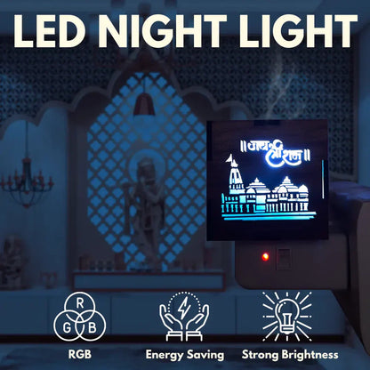 3-in-1 Ayodhya Ram Mandir Electric Aroma Burner & Night Lamp | Kapoor Burner with Light